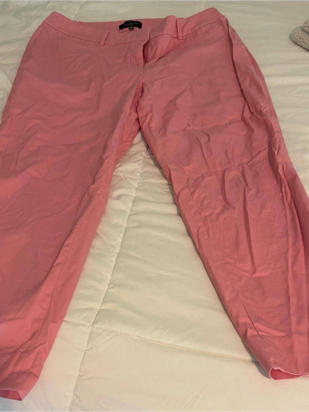 Talbots Pink Cropped Ankle Pants